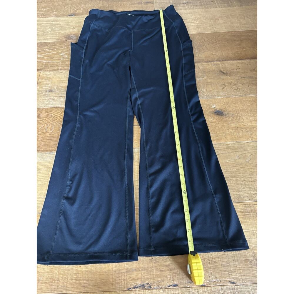 Torrid Black High-Waist Flare Leggings - Picture 3 of 6